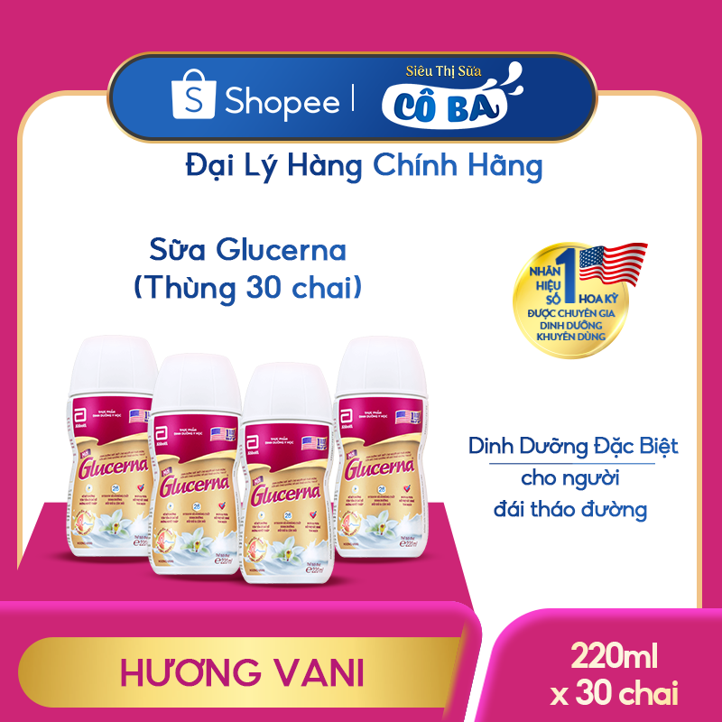 Sữa nước Glucerna Hương vani 220ml